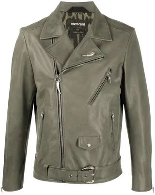 Zip-Front Leather Jacket