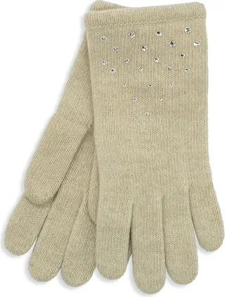Embellished Cashmere Gloves