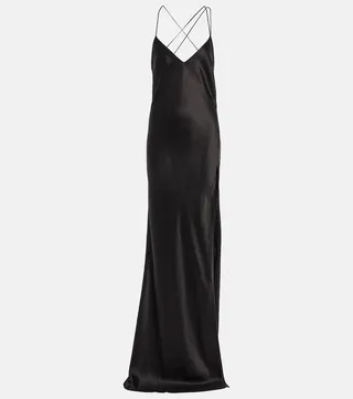 Silk satin gown