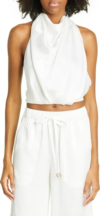 Adrienne Crop Halter Top