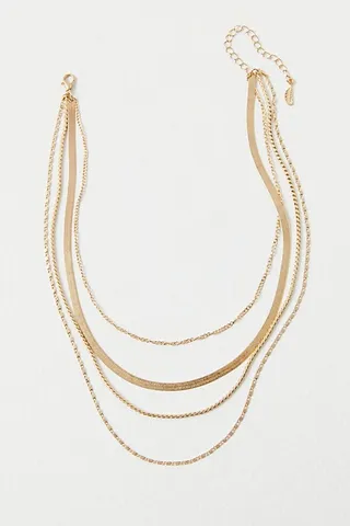 Gold Plated Lara Layer Choker by Free People