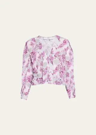 Oralia Floral V-Neck Blouse