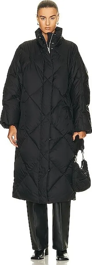 STAND STUDIO Anissa Coat in Black