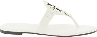 Tory Burch Miller Logo Patch Thong Sandals