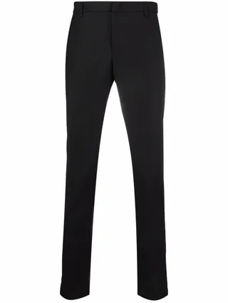 Mid-Rise Slim-Fit Trousers