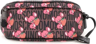 Moschino Graphic Printed Zipped Belt Bag
