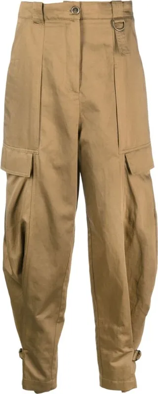 Cargo-Style Cropped Trousers