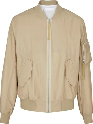 Helmut Lang Cotton-blend Bomber Jacket
