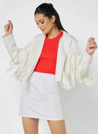 Jacket With Fringe Detail