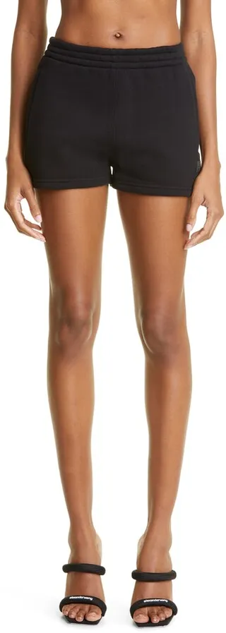 Relaxed Fit Cotton Blend Sweat Shorts