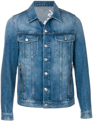 Embroidered Logo Denim Jacket