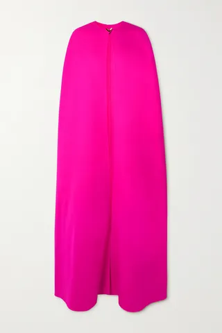 Valentino Garavani - Embellished Wool Cape - Pink