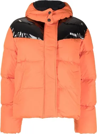 Logo-Print Puffer Jacket