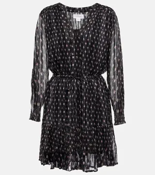 Printed chiffon minidress