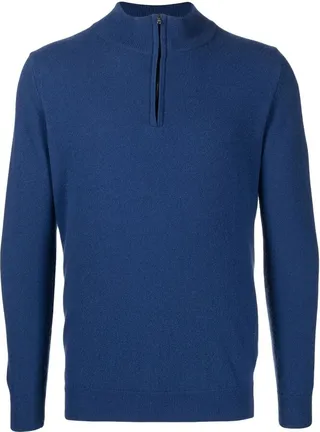 Quarter-Zip Merino-Cashmere Jumper