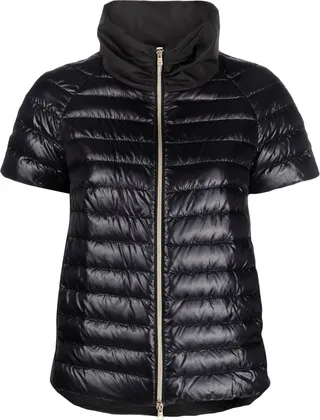 Short-Sleeve Quilted Jacket