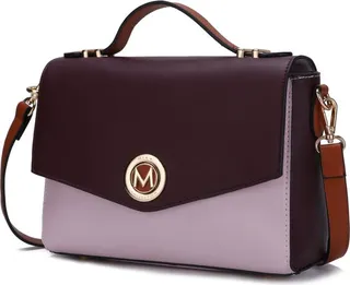 Zayla Color Block Vegan Leather Women’s Shoulder bag