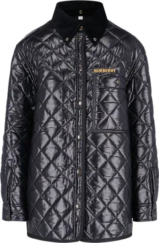 Burberry Diamond Quilted Buttoned Jacket