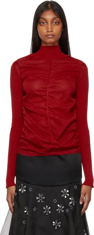 Renaissance Renaissance Red Tara Turtleneck
