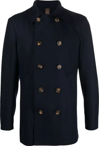 Double-Breasted Wool Coat