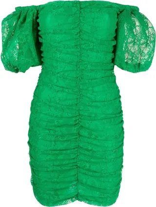 Ruched Lace Dress