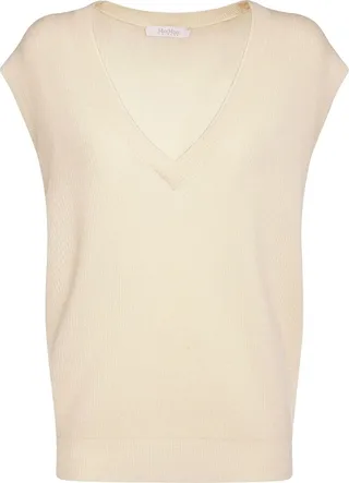 Baba wool & cashmere knit vest