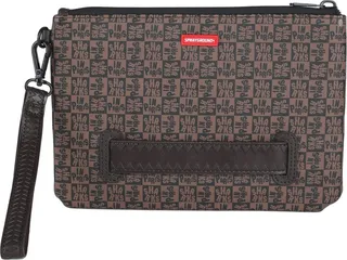 Sharks In Paris Check Pochette Handbag Brown