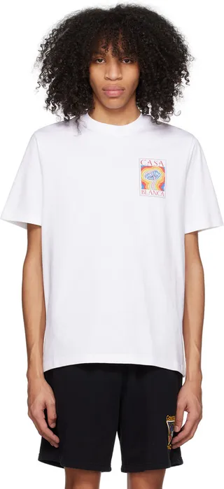 Casablanca White Mind Vibrations T-Shirt