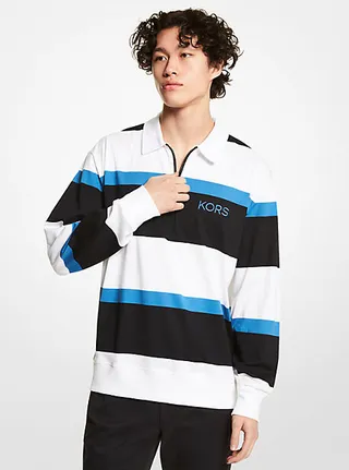 Striped Cotton Jersey Rugby Sweater