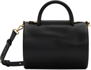 Building Block Black Mini Cylinder Duffle Bag