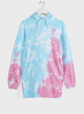Printed Hoodie Dress