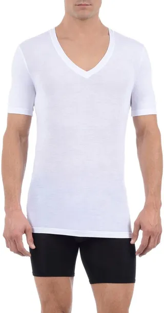 Cool Cotton Deep V-Neck Undershirt