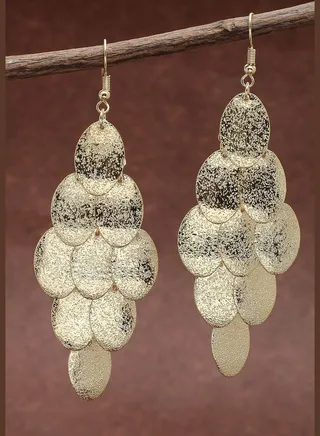Gold Plated Designer Drop Earring