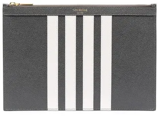 4-Bar leather clutch bag