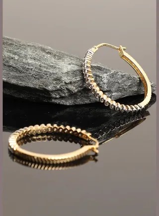 Gold Plated Hoop Earring