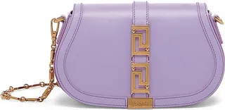 Greca Goddess Leather Shoulder Bag