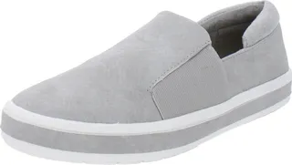 Switch II Womens Faux Leather Snake Print Slip-On Sneakers