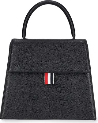 Thom Browne Trapeze Striped-Detailed Tote Bag