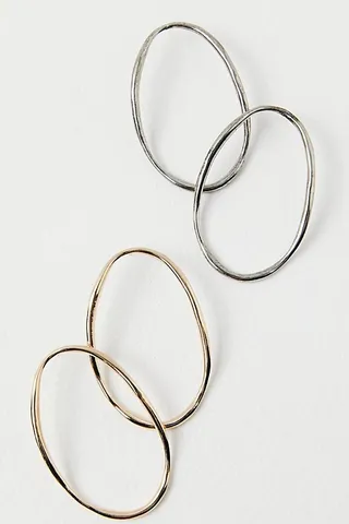 Oval Oversized Hoops by Free People