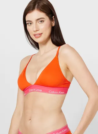 Strappy Logo Band Bikini Top