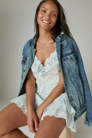 Printed Tie Front Cami Matchback