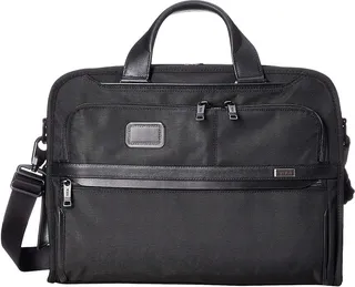 Tumi Alpha 3 Organizer Portfolio Brief (Black) Luggage