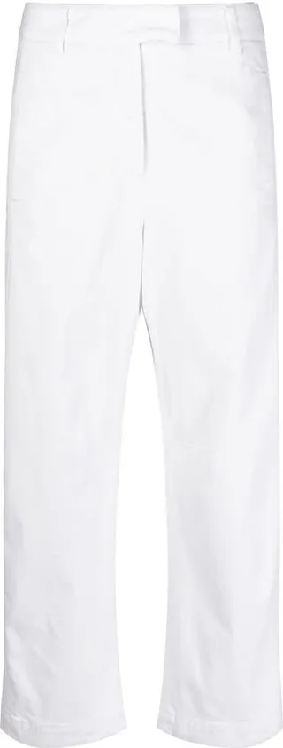 Wide-Leg Cropped Trousers