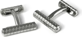 Deakin & Francis - Deakin & Francis Knurl Cufflinks In Silver Finish