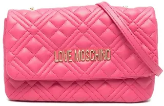 Logo-Plaque Quilted Shoulder Bag