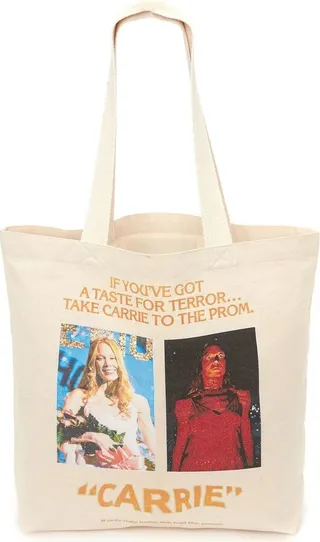 Carrie print tote bag