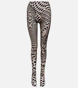 Printed tights