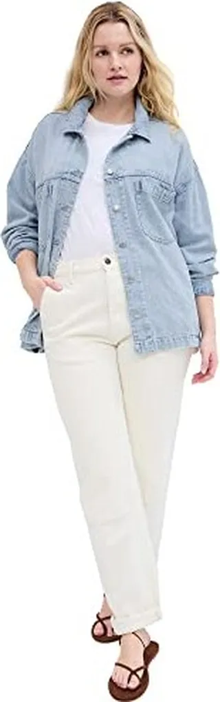 GAP Womens Denim Shacket VINTAGE PALM XXL