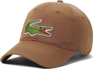 Lacoste Large Croc Logo Cotton Cap (Leafy) Caps