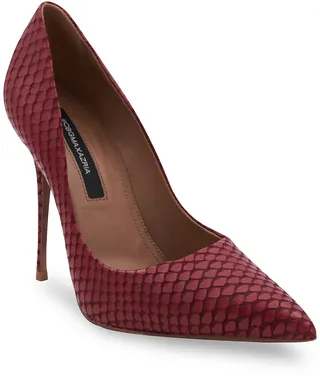 Nova Snake Embossed Pointed Toe Pump